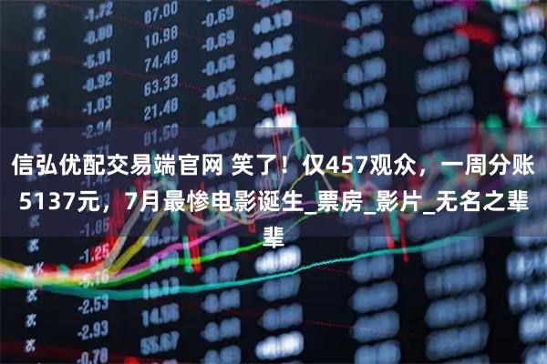 信弘优配交易端官网 笑了！仅457观众，一周分账5137元，7月最惨电影诞生_票房_影片_无名之辈