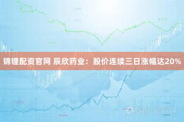 锦锂配资官网 辰欣药业：股价连续三日涨幅达20%